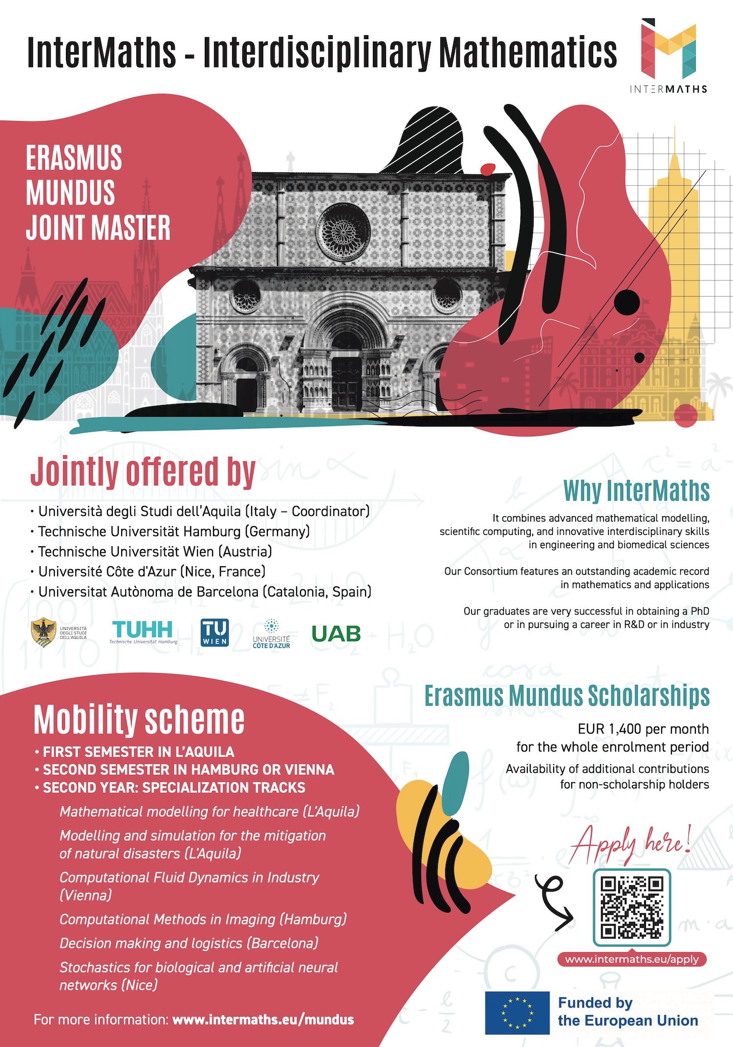 intermaths erasmus mundus emjm poster 2026 intermaths poster 2026